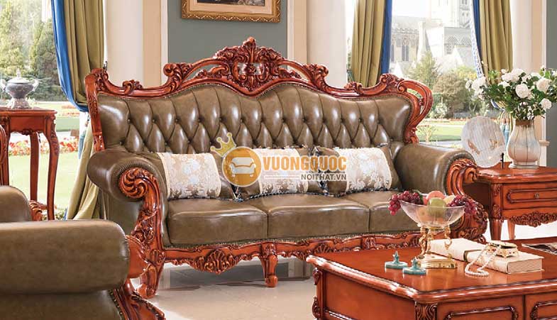 Bộ sofa phòng khách tân cổ điển sang trọng GDA921S-8